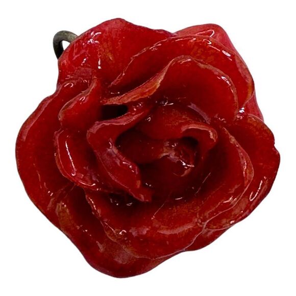 Real Flower pendant necklace rose & gardenia - Picture 2 of 8